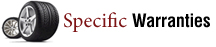 Specific Warranties